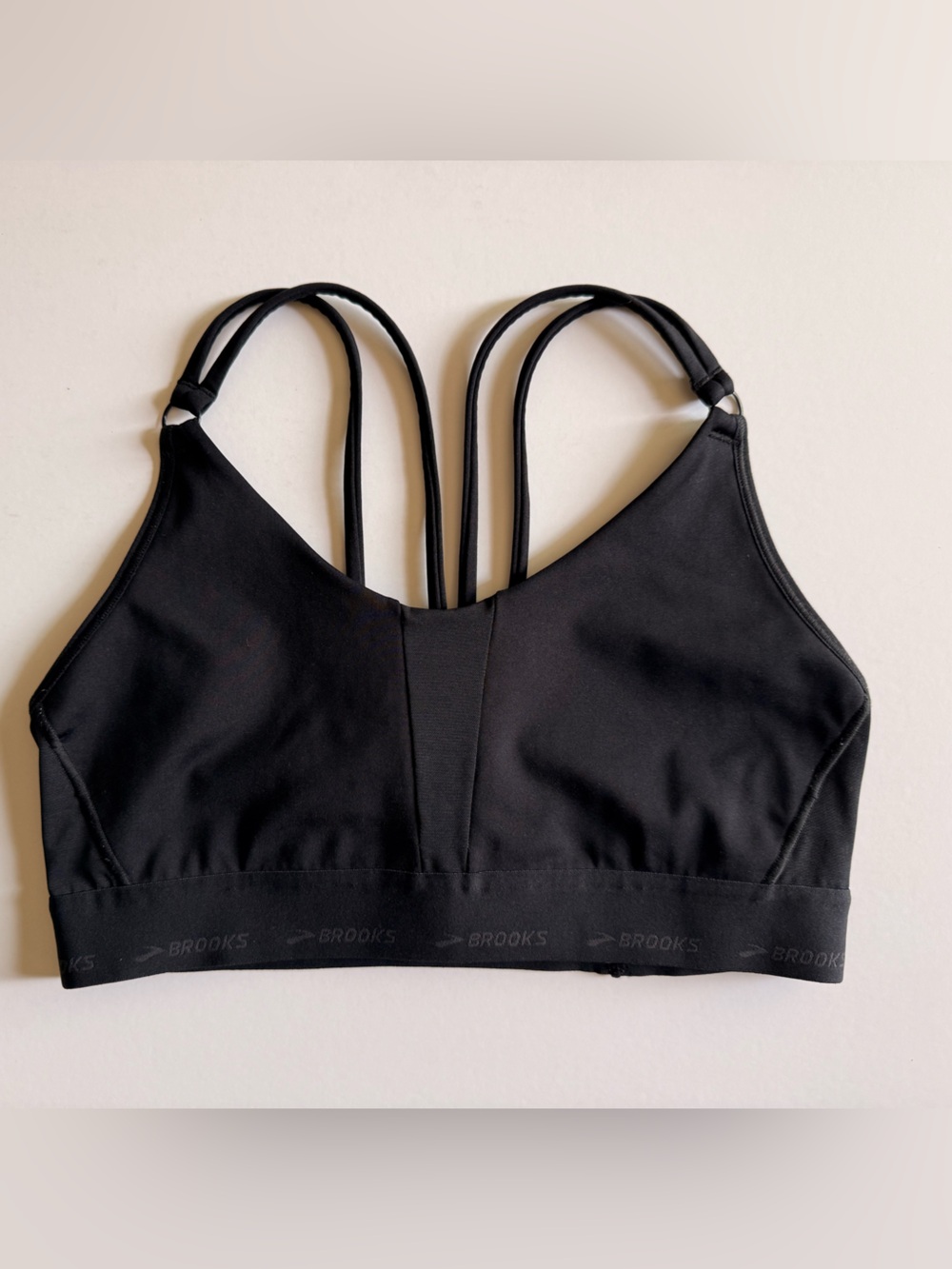 BROOKS Women's Black Strappy Sports Bra
